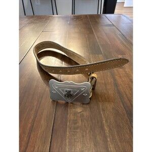 Vintage Chambers Belt Co. Kids Western Belt - Handcrafted Leather - Size S 19-21